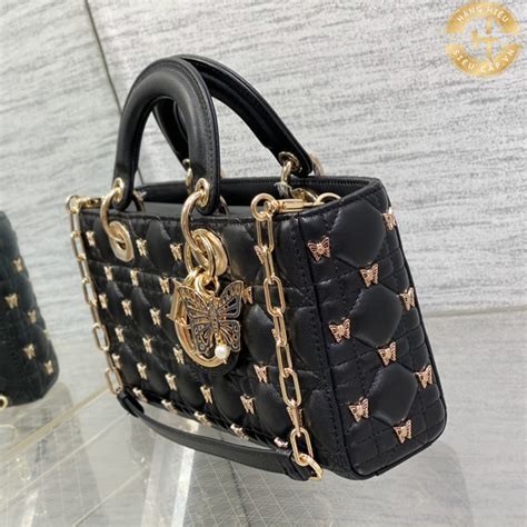 túi lady dior chính hãng|túi Dior màu đen.